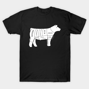 Butcher Cut Show Steer Silhouette  - NOT FOR RESALE WITHOUT PERMISSION T-Shirt